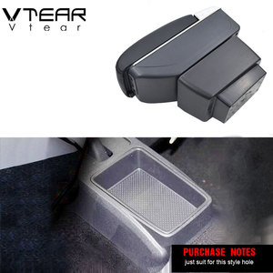 Reposabrazos Vtear para <span class=keywords><strong>Skoda</strong></span> <span class=keywords><strong>Fabia</strong></span> con Carga USB, Caja de Almacenamiento de Doble Capa Elevada, Almacenamiento Central, Accesorios para Automóviles 15-17 - Product Image 2