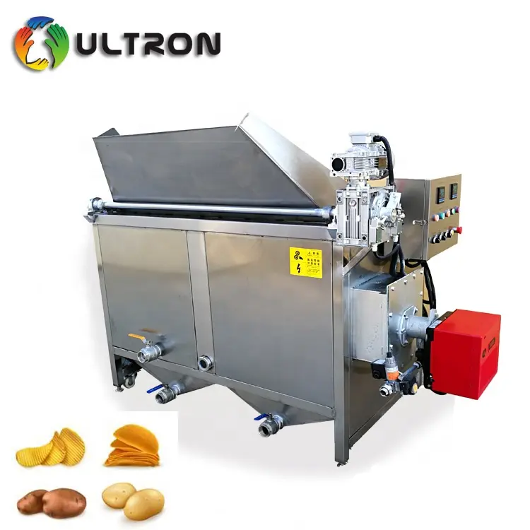 Commerciële roestvrij staal banaan chips vacuüm frituren machine