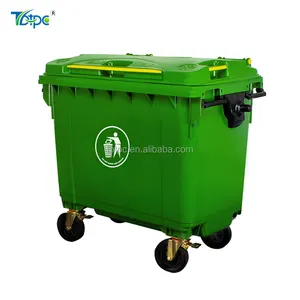 New 660l Plastic Garbage Bin Arrival Plastic Dustbin With Wheels For Outdoor Removable Sorting Garbage Bin For Sale