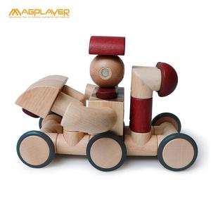 खुफिया शैक्षिक लकड़ी चुंबक ब्लॉक खिलौना चुंबकीय ब्लॉक बच्चों के लिए - Product Image 3