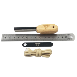 Kit de supervivencia al aire libre arrancador de fuego Kit de hierro con mango de tierra de paracord y percutor - Product Image 4