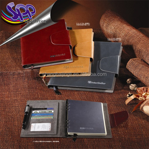 2016 caliente de cuero oficina cuaderno de tapa dura <span class=keywords><strong>agenda</strong></span> de cuero personalizada para imprimir, - Product Image 4