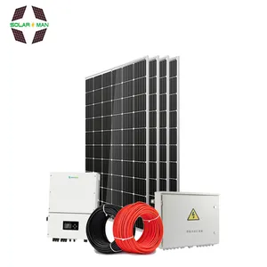 Générateur d'énergie domestique complet 5kw 220v, 10000w 10kw, système d'énergie solaire sur réseau, kit de panneaux solaires