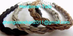 Bracelets de cheveux de <span class=keywords><strong>cheval</strong></span> naturels faits à la main, bijoux, boucles d'oreilles et collier en poils de <span class=keywords><strong>cheval</strong></span> réels avec fermoirs en acier inoxydable - Product Image 4