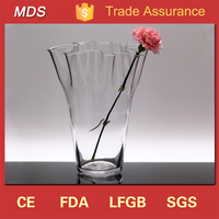 Vase en verre transparent, haut de gamme, moderne et transparent, pour mariage, à vendre
