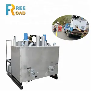 Double Cylinders Hydraulic Stirring Thermoplastic Melting Machine For Road Marking