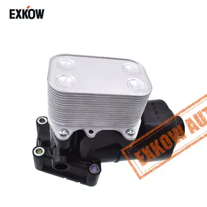 Boîtier de filtre à huile moteur avec refroidisseur d'huile pour VW Transporter Multivan <span class=keywords><strong>AUDA</strong></span> SKODA 03L115389B 03L115389C 03L115389H - Product Image 1