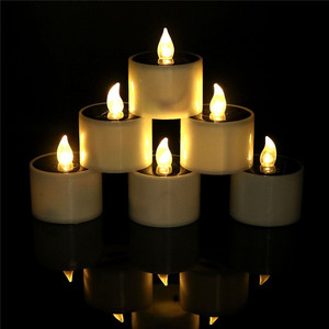 Luz <span class=keywords><strong>Solar</strong></span> velas LED Luz de té parpadeante impermeable, vela de tumba Led <span class=keywords><strong>Solar</strong></span> electrónica para Grave, cementerio, religión