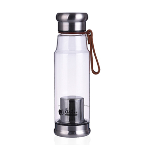500ml plastic transparent sports bottle double wall