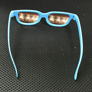 Gafas de fuegos artificiales <span class=keywords><strong>3D</strong></span>, gafas de difracción de plástico, corazón/cara sonriente/muñeco de nieve/Dios riqueza, 2017 - Product Image 6