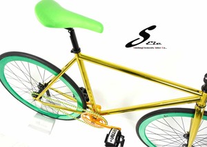 Colorido hola-diez de acero con cromo plateado marco de artes fijos de la bicicleta - Product Image 6