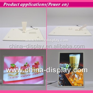 Color blanco acrilico <span class=keywords><strong>mesa</strong></span> frame marco <span class=keywords><strong>de</strong></span> fotos con luz laser led espejo armario <span class=keywords><strong>joyero</strong></span> - Product Image 2
