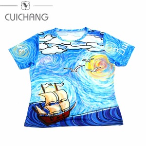 Nuevo diseño personalizado sublimación dibujos animados patrón de impresión camiseta - Product Image 1