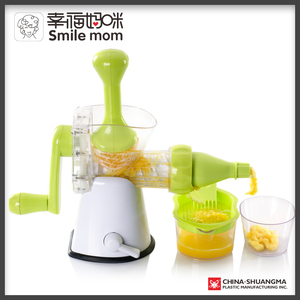 Presse-agrumes manuel Smile Mom à manivelle pour oranges et citrons, ustensile de cuisine avec base à ventouse et vis sans fin - Product Image 4