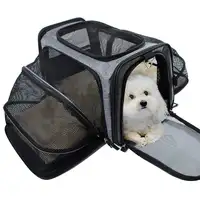 Oem customized cotton oxford bag pet travel iata pet carrier breathable windproof stocked dogs dogs carrier carrier for dog
