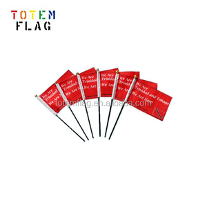 Tùy Chỉnh Duy Nhất Hai Mặt Mini Cờ Quốc Gia Cá Nhân Polyester Cầm Tay Biểu Ngữ Logo/Hình Ảnh/Văn Bản Nhỏ Cờ Quốc Gia - Product Image 1