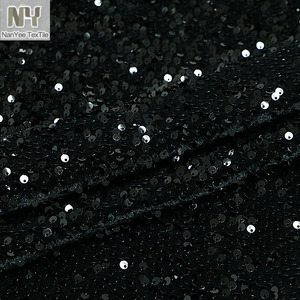 <span class=keywords><strong>Tissu</strong></span> en <span class=keywords><strong>velours</strong></span> <span class=keywords><strong>noir</strong></span> à paillettes <span class=keywords><strong>pas</strong></span> <span class=keywords><strong>cher</strong></span> Nanyee Textile - Product Image 5