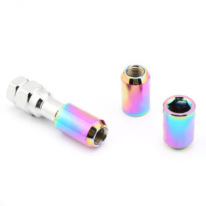 Indicateur universel de boulon de roue en aluminium et acier, capuchons de boulon de roue chromés JDM, pièces de rechange neuves - Product Image 5