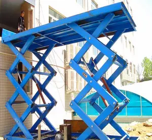 Hydraulic Manual Roller Top Scissor Lift Table