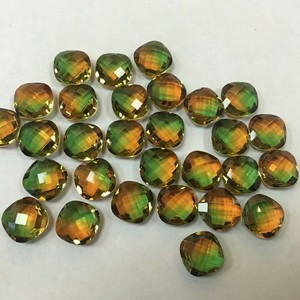 Đá Quý Ngọc Mài Tròn Lab Tạo Ra Cắt Đá Tourmaline Hình Dưa Hấu - Product Image 2