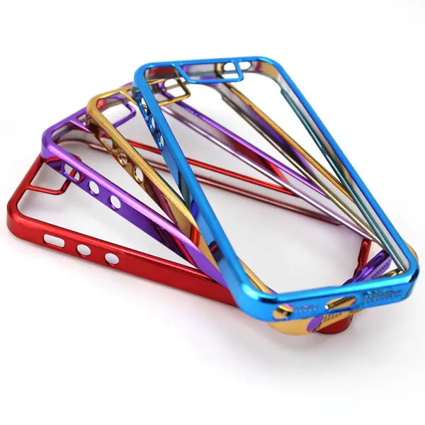 nieuwste boog design metalen frame telefoon geval mobiele/mobiele telefoon geval bumper ultradunne aluminium rand voor iPhone 5/5s