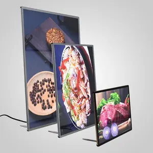3d海报框架led灯箱铝框led菜单板超薄灯箱框架