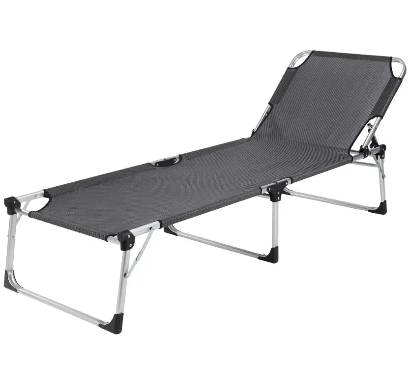 Kingmax OEM esterno portatile pieghevole sole letto a dormire chaise in alluminio leggero fold up spiaggia sdraio da spiaggia