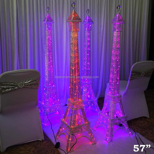 <strong>57</strong>&quot; Tall <strong>LED</strong> <strong>Lights</strong> <strong>Eiffel</strong> <strong>Tower</strong> Centerpiece for Wedding Party Home Decorations - Product Image 1