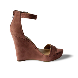 Desnudo niño zapatos de <span class=keywords><strong>mujer</strong></span> de gamuza de tacón alto elegante hebilla correa de la sandalia de <span class=keywords><strong>cuña</strong></span> <span class=keywords><strong>alpargatas</strong></span> mujeres - Product Image 4