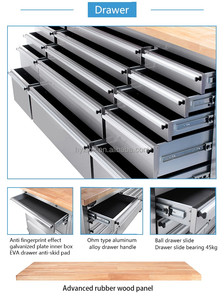 72 "thép không gỉ cuối cùng lưu trữ nhà để xe bàn làm việc công cụ tủ - Product Image 3