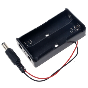 2x 18650 <strong>Battery</strong> Holder <strong>Storage</strong> Box <strong>Case</strong> With DC 5.5x2.1mm Power Plug 2 Slot <strong>Batteries</strong> Container - Product Image 1