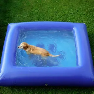 حوض سباحة صيفي من البولي فينيل كلوريد بتصميم مخصص لحوض السباحة قابل للنفخ على شكل كلب