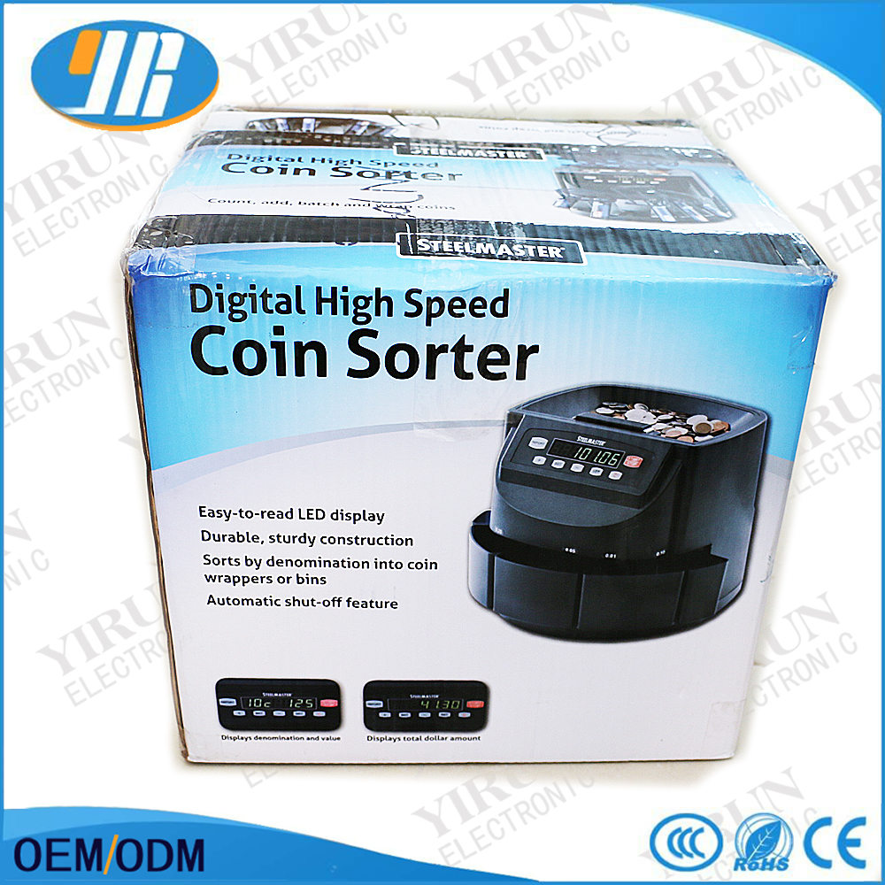 Профессиональная многофункциональная монета Евро Счетчик Валюты сортировочная машина