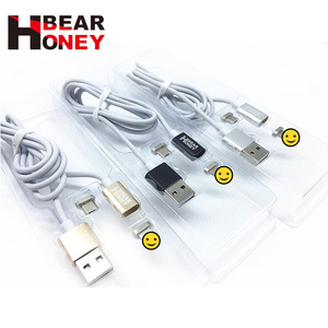 Usine directement fournissons miel ours micro <span class=keywords><strong>2</strong></span> en 1 rapide magnétique usb câble - Product Image 1