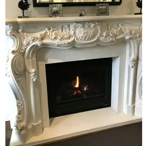 Customized factory price marble electric fireplace for home ,hotel or villa decoration