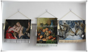 40*50cm ricamo cinese Aubusson decorazioni Jacquard <span class=keywords><strong>arazzi</strong></span> motivo floreale arazzo - Product Image 3