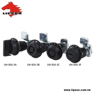 Cerradura de Compresión para Gabinete Eléctrico Estilo Southco E3, Recubierta de Negro, Modelo LM-816-3C ZDC - Product Image 4