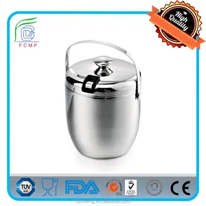 Ensemble <span class=keywords><strong>de</strong></span> seau à glace en acier inoxydable personnalisé pour la bière, avec seau à glace avec couvercle et pinces - Product Image 2