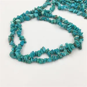 Chinese turquoise chips for making jewelry/ loose turquoise chips 5x8mm