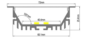 Khung Nhôm 100Mm Chụp Ánh Sáng Trimless Led Hồ Sơ - Product Image 3