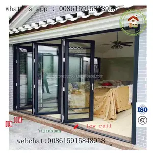 Pabrik harga aluminium pintu akordeon 75 seri