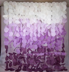 Paper Circle Flower Garland <strong>Strings</strong> <strong>Backdrop</strong> - Product Image 1