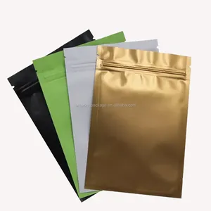 China manufacturer custom printed small aluminum foil laminated mylar plastic ziplock pouch bags for canabs