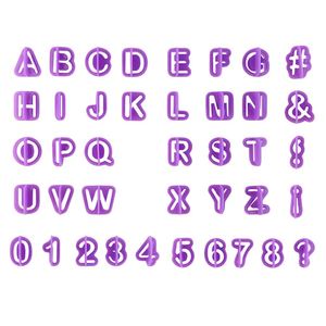 OEM English Letter Cake Mold Letter Alphabet Stamps DIY 40PCS Fondant Cutter Alphabet Capital Letters Number <strong>Cut</strong>-Outs <strong>Cookie</strong> Cutter - Product Image 4