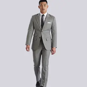 Costume chic de styliste gris foncé, élégant, à la mode, italien pour hommes, offre spéciale