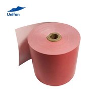 Rollo de Papel Térmico de Color, Rollo de Papel para Planos con Amoníaco, Azul, Rojo, Amarillo con Papel de Escritura Rosa, Impresión de Inyección de Tinta con Recubrimiento de Pulpa de Madera