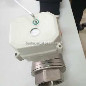 A150-T25-S3-B 3 طريقة 1 بوصة DN25 L T نوع صمام بمحرك مع تجاوز اليدوي