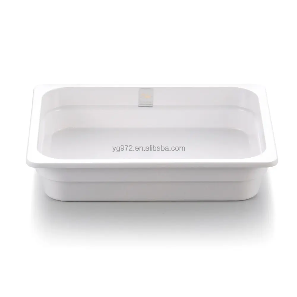 Melamine ivory white events use 1/2 GN Pan Tray 65mm