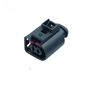 AHI 2 Pin Connector Female Waterproof Connector Auto Connector Wire to Wire Automotive Good & Timely PBT Black 3.5 Low Frequency