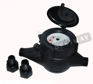 ISO 4064 Plastic Class B 1/2" 3/4" 1" BSP Thread Multi Jet Dry Type Plastic Water Meter